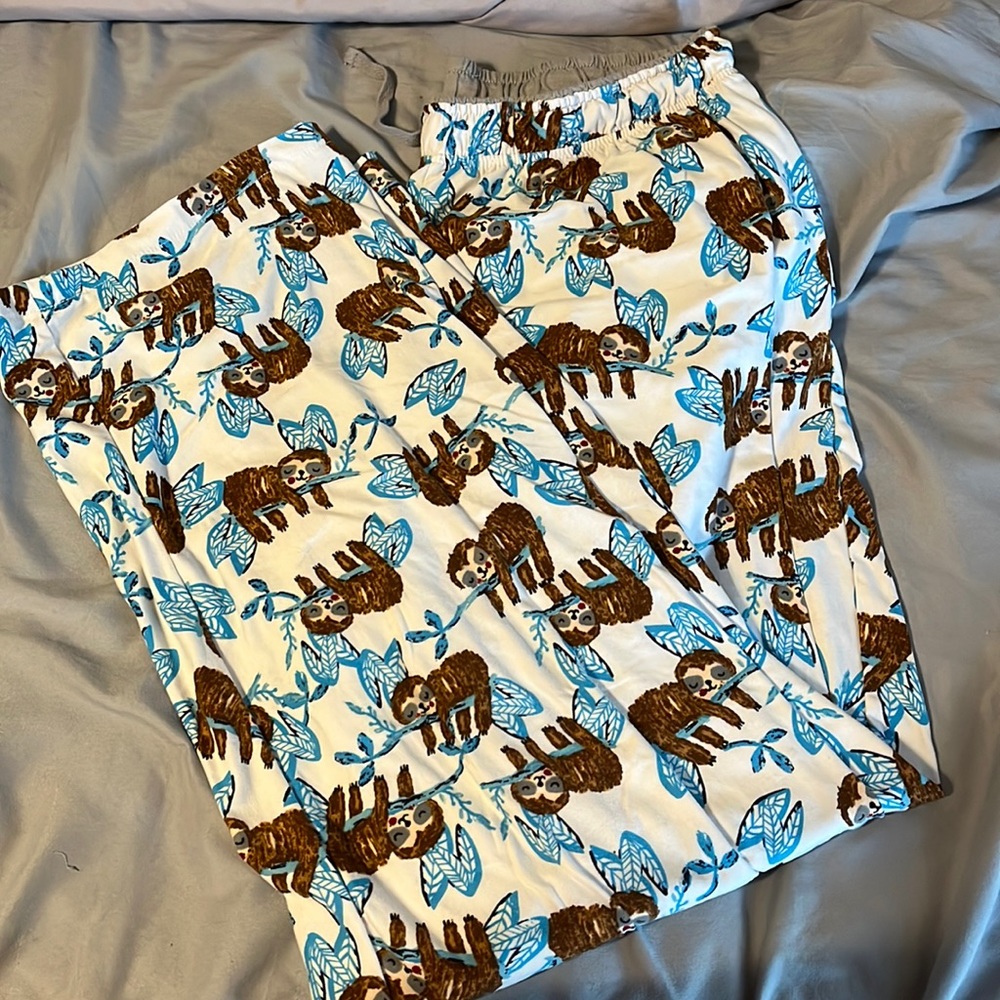 Sloth pj pants